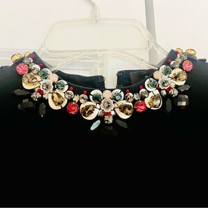 Biyan black satin dress. A-line. Fits XS, S, M. Beautiful neck line